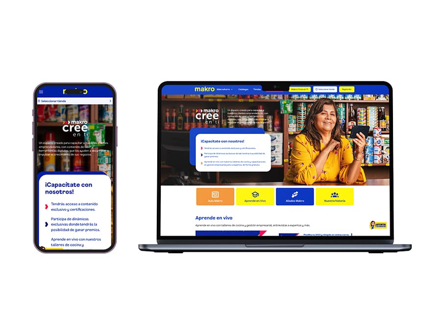 Plataforma de educación - Makro