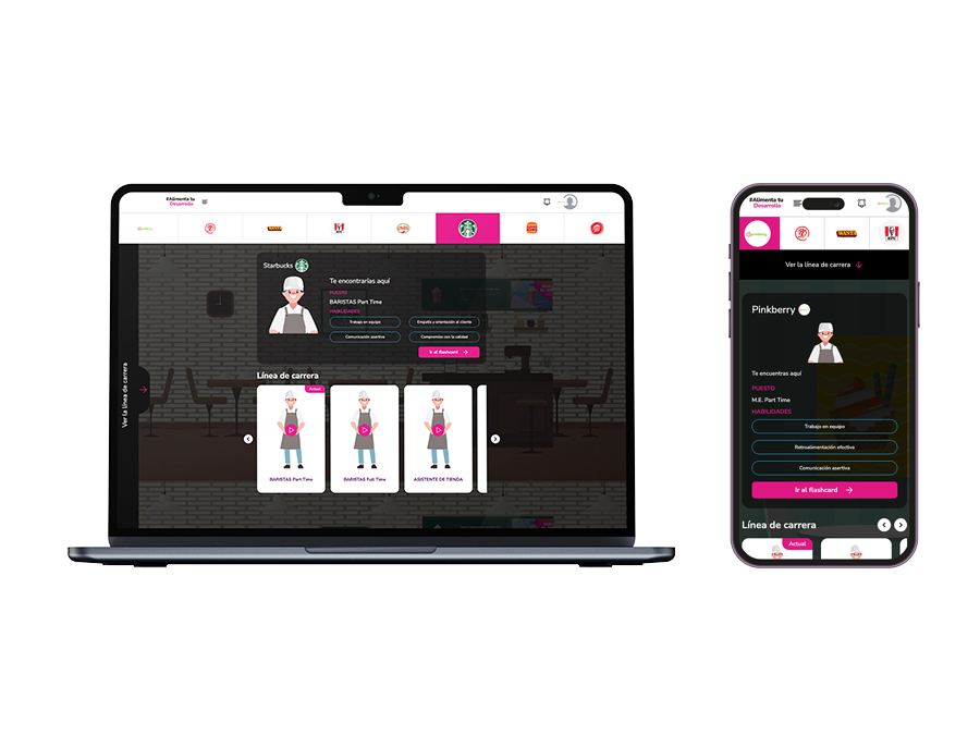 Plataforma de crecimiento laboral multi empresas